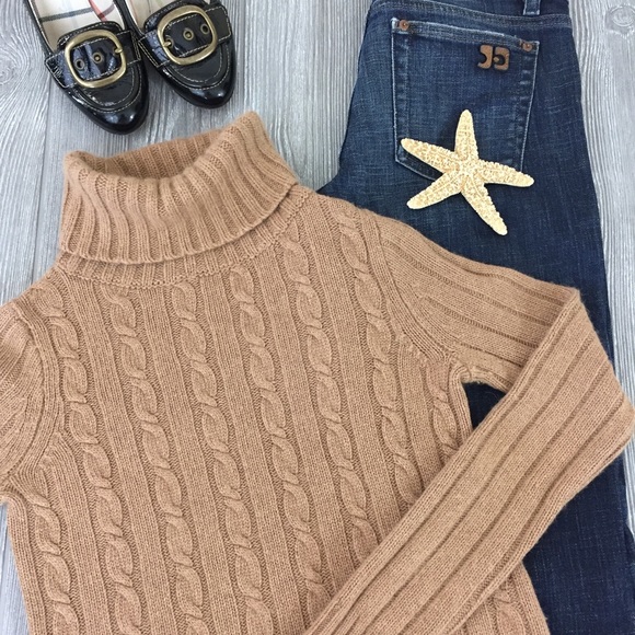 J. Crew Sweaters - J. Crew Camel Wool Blend Turtleneck